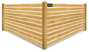 Photo of a wood fence from a Northern Sarasota FL fence company