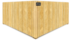 Photo of a wood fence from a Northern Sarasota FL fence company